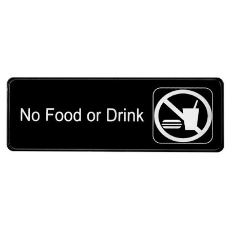 ALPINE INDUSTRIES No Food or Drink Sign, 3x9, PK15 ALPSGN-22-15pk